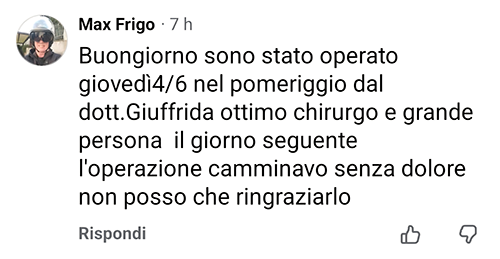 Recensione paziente Dr. Alberto Giuffrida 18